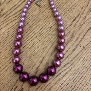 Elegant Pink Pearl Necklace